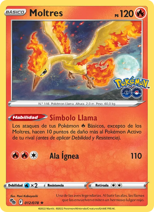 Moltres (Pokémon GO #012/78)