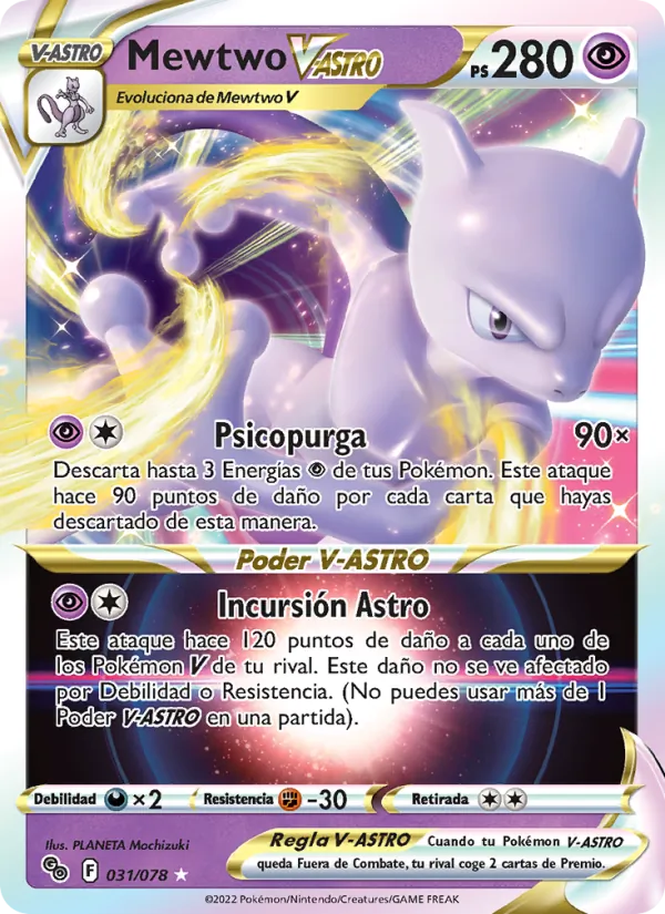 Mewtwo V-ASTRO (Pokémon GO #031/78)