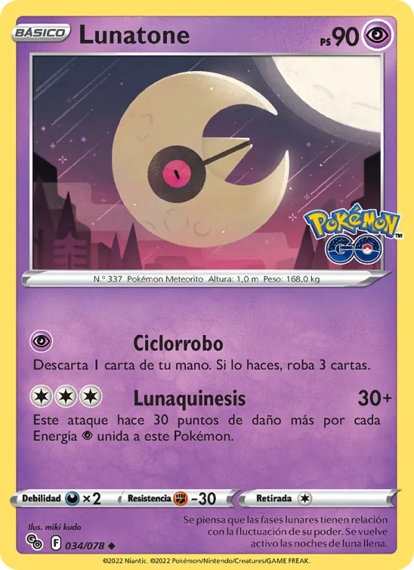 Lunatone (Pokémon GO #034/78)