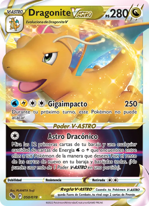 Dragonite V-ASTRO (Pokémon GO #050/78)
