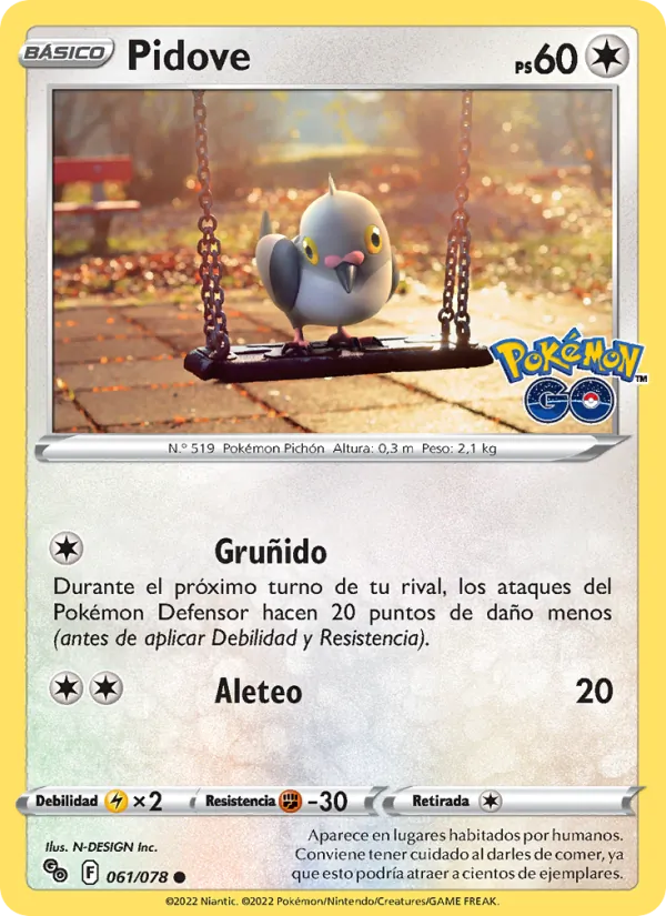 Pidove (Pokémon GO #061/78)