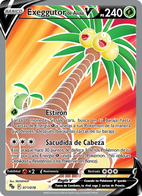 Exeggutor de Alola V (Pokémon GO #071/78)