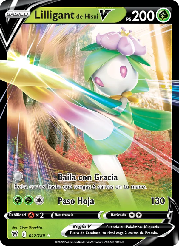 Lilligant de Hisui V (Resplandor Astral #017/189)