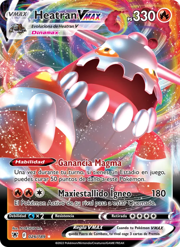 Heatran VMAX (Resplandor Astral #026/189)