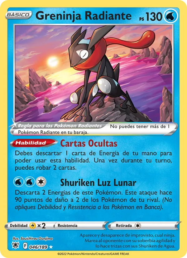 Greninja Radiante (Resplandor Astral #046/189)