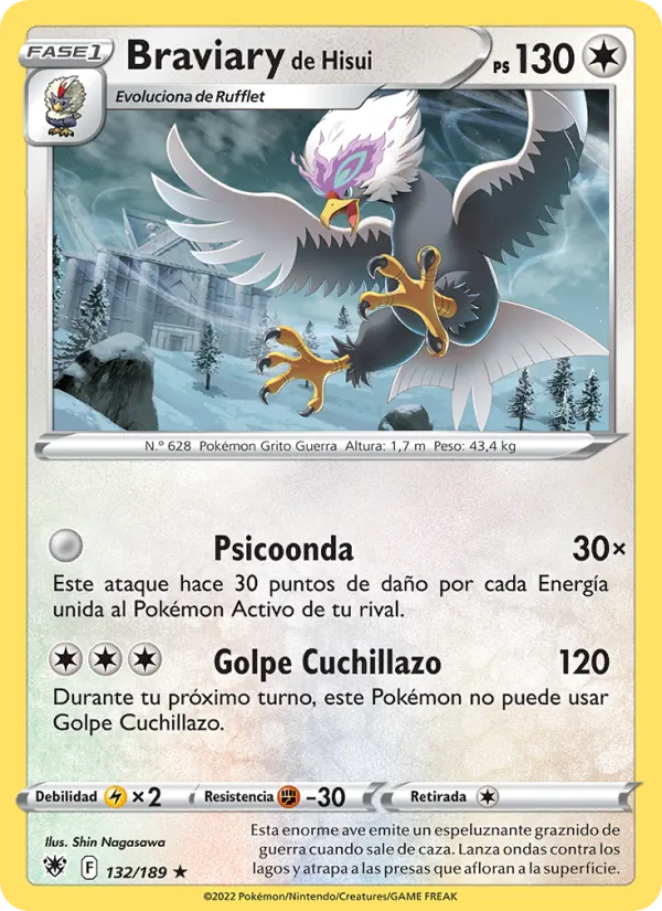 Braviary de Hisui (Resplandor Astral #132/189)