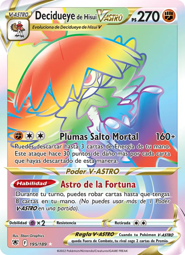Decidueye de Hisui V-ASTRO (Astral Radiance #195/189)