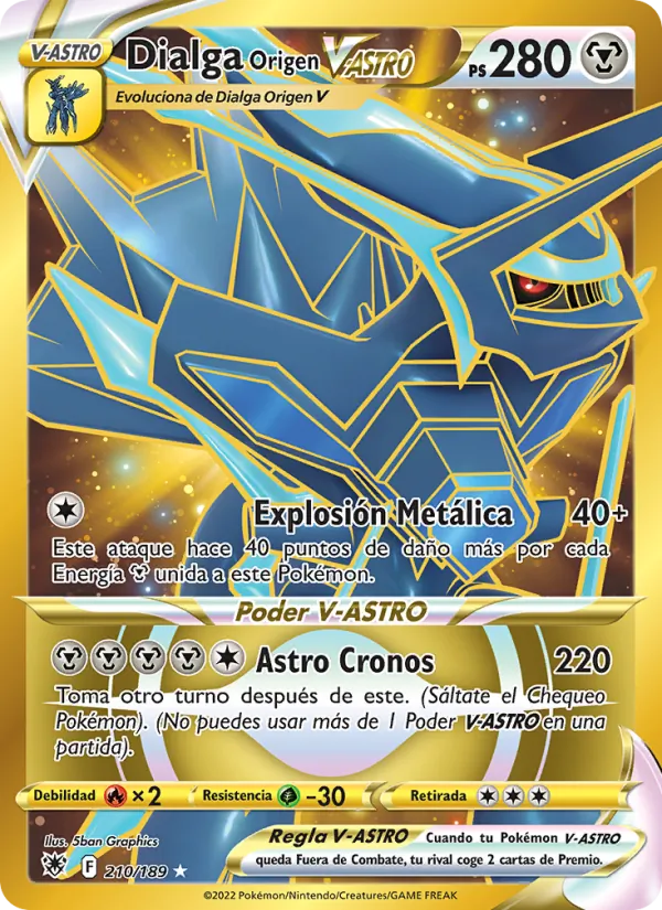 Dialga Origen V-ASTRO (Resplandor Astral #210/189)