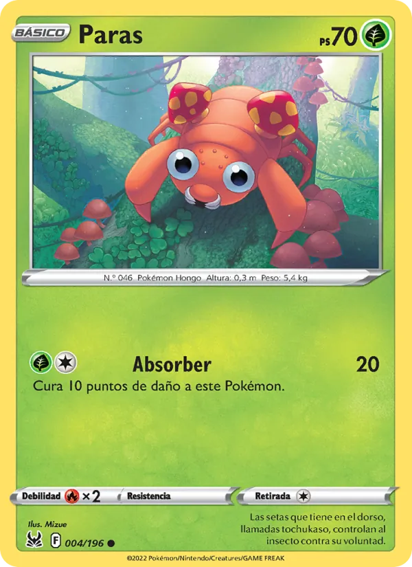 Paras (Origen Perdido #004/196)
