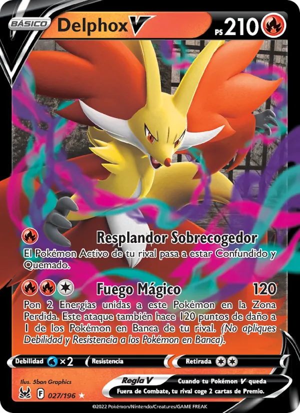 Delphox V (Origen Perdido #027/196)