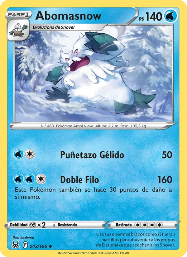 Abomasnow (Origen Perdido #043/196)