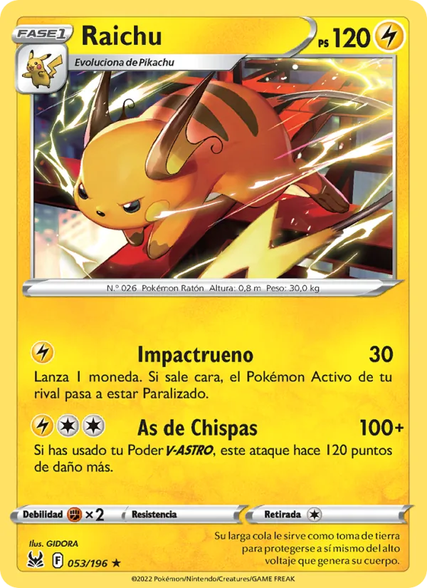 Raichu (Lost Origin #053/196)