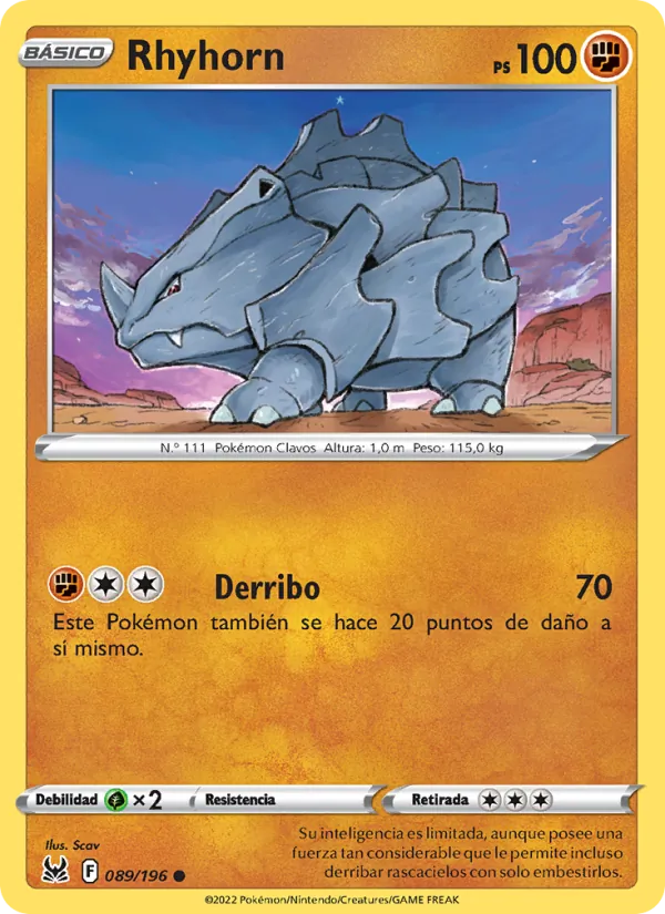 Rhyhorn (Origen Perdido #089/196)
