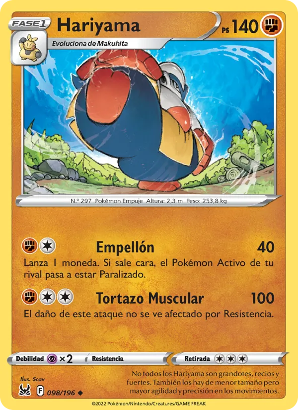 Hariyama (Origen Perdido #098/196)
