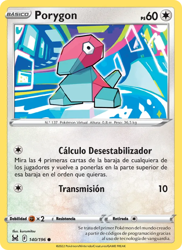 Porygon (Origen Perdido #140/196)