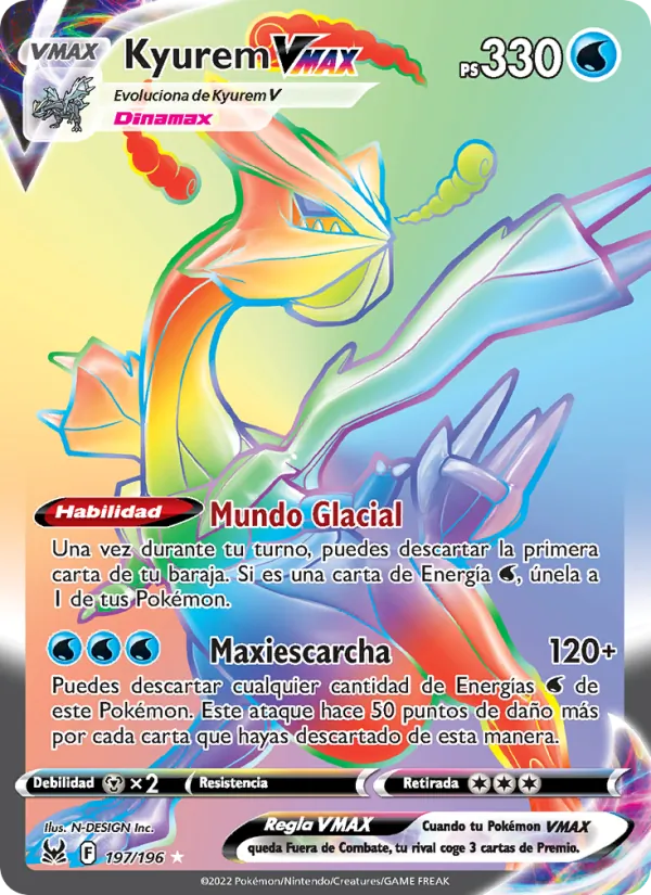 Kyurem VMAX (Origen Perdido #197/196)