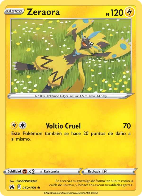 Zeraora (Crown Zenith #052/159)