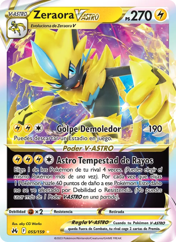 Zeraora V-ASTRO (Crown Zenith #055/159)