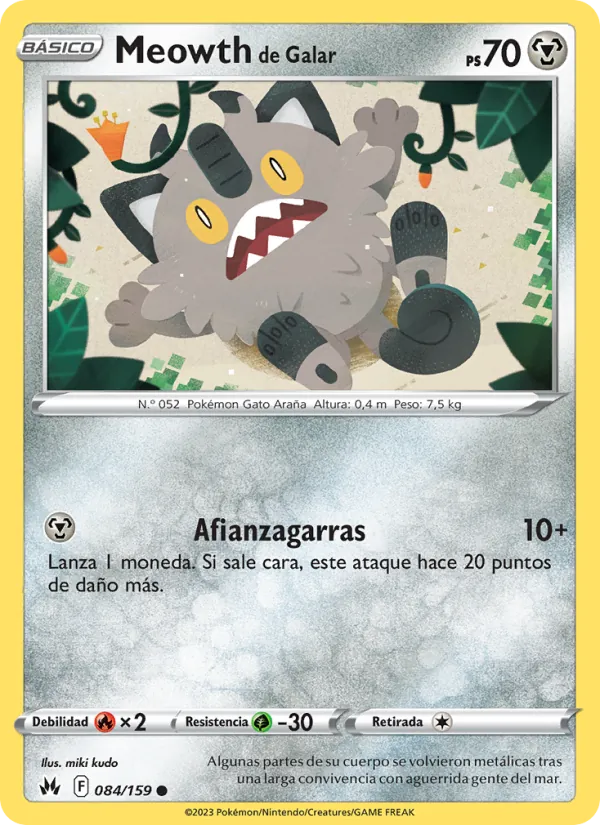 Meowth de Galar (Crown Zenith #084/159)