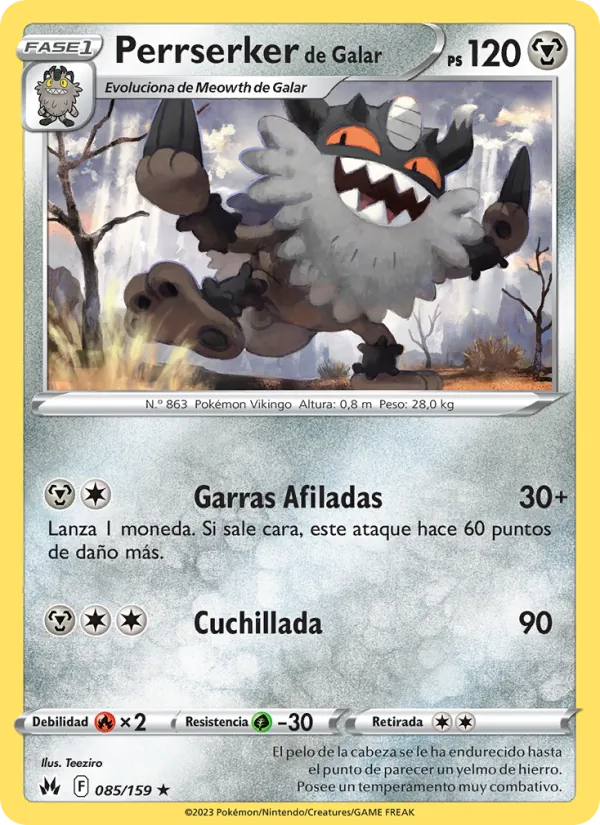Perrserker de Galar (Crown Zenith #085/159)