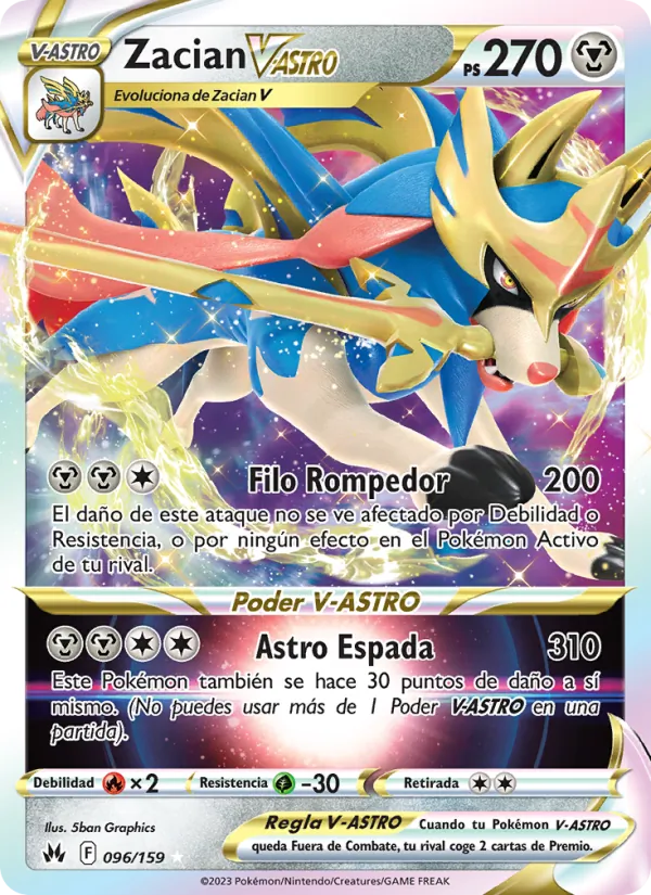 Zacian V-ASTRO (Crown Zenith #096/159)