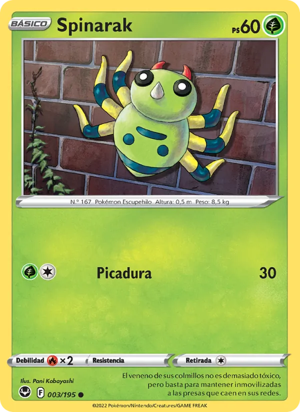 Spinarak (Tempestad Plateada #003/195)