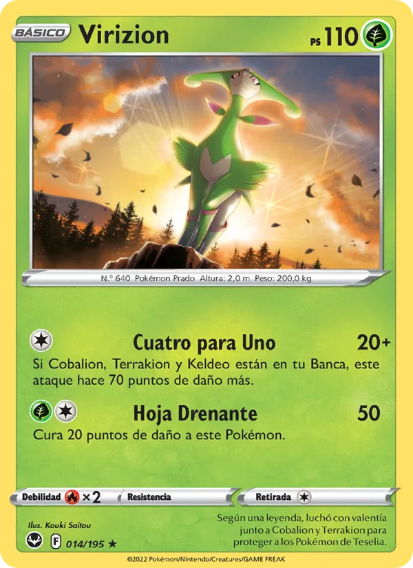 Virizion (Tempestad Plateada #014/195)