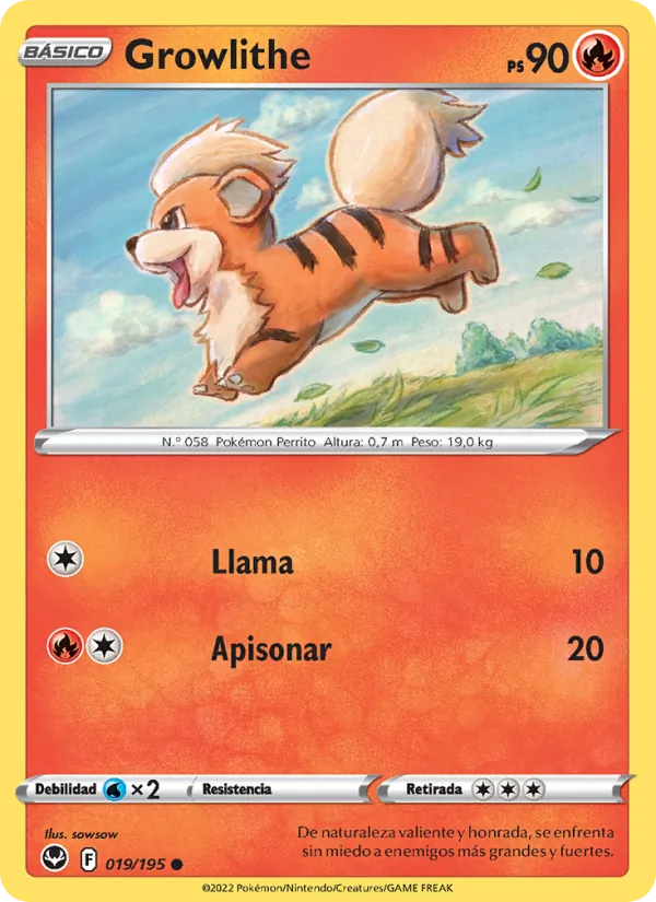 Growlithe (Tempestad Plateada #019/195)