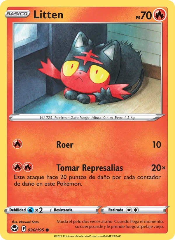 Litten (Tempestad Plateada #030/195)