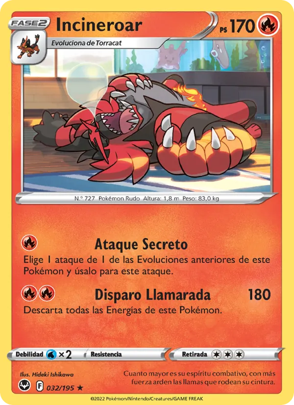Incineroar (Tempestad Plateada #032/195)