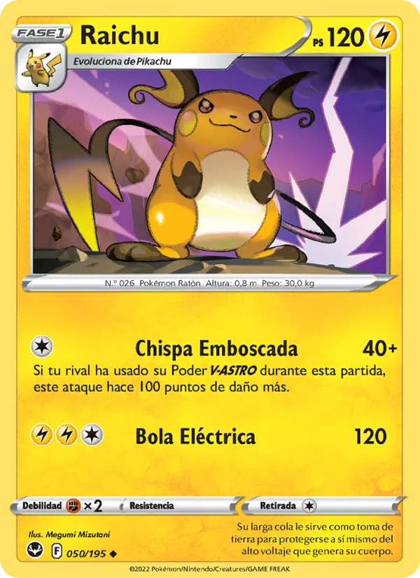 Raichu (Tempestad Plateada #050/195)