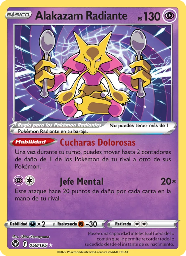 Alakazam Radiante (Tempestad Plateada #059/195)