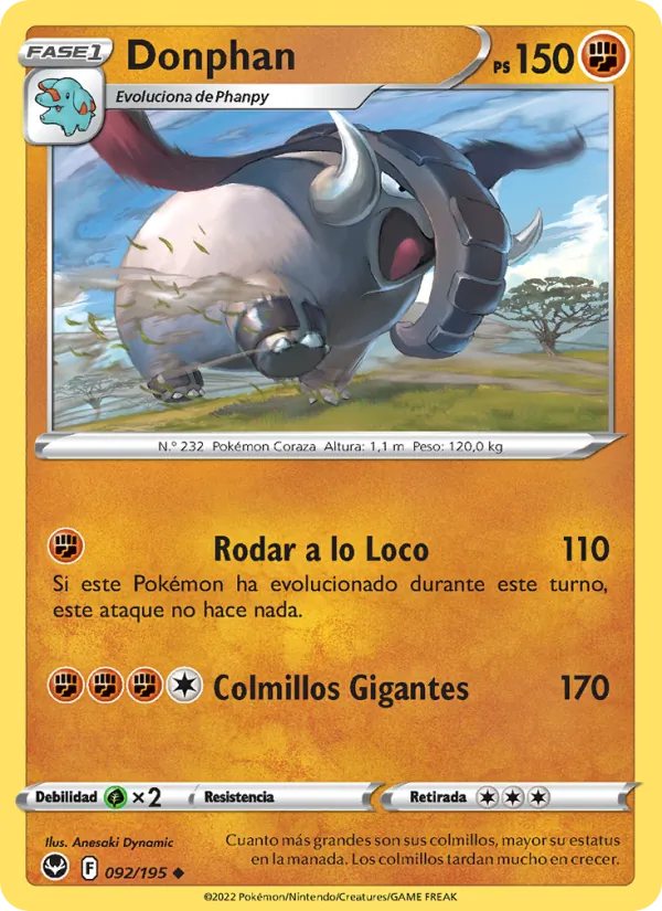 Donphan (Silver Tempest #092/195)