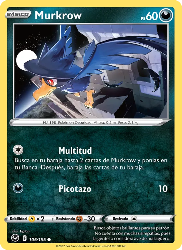 Murkrow (Tempestad Plateada #106/195)