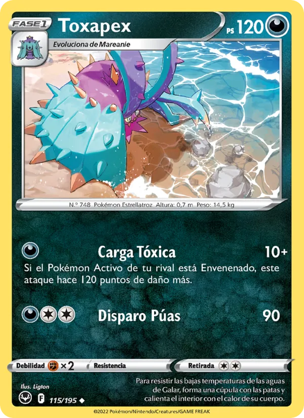 Toxapex (Tempestad Plateada #115/195)