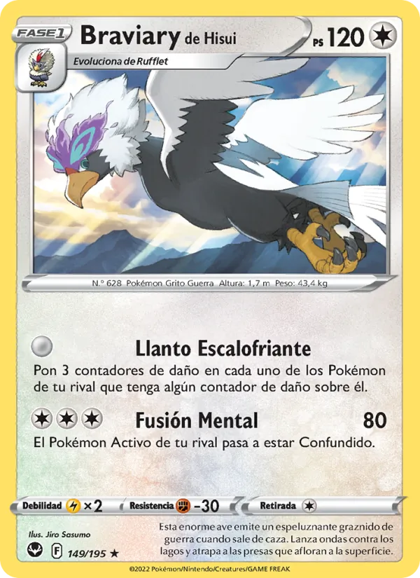 Braviary de Hisui (Tempestad Plateada #149/195)