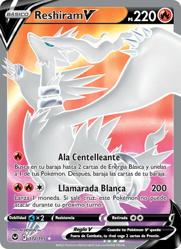 Reshiram V (Silver Tempest #172/195)