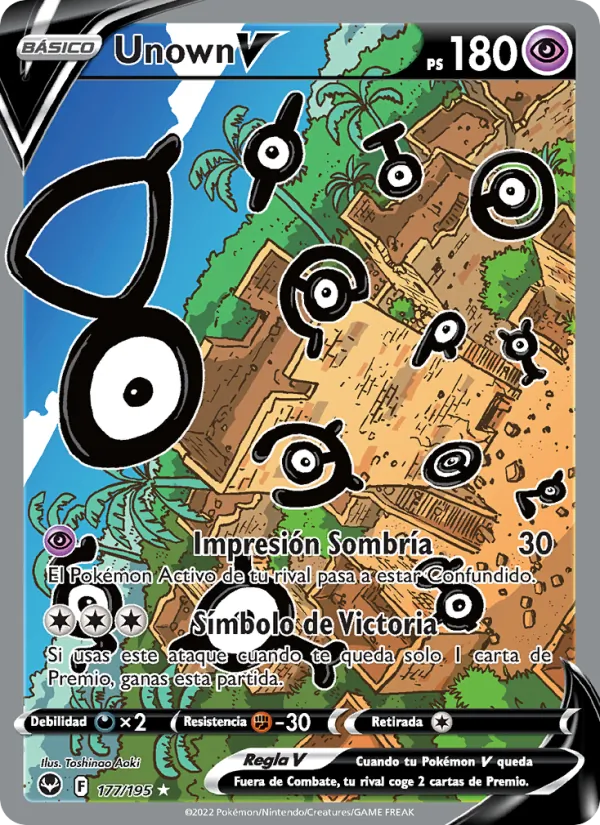Unown V (Tempestad Plateada #177/195)