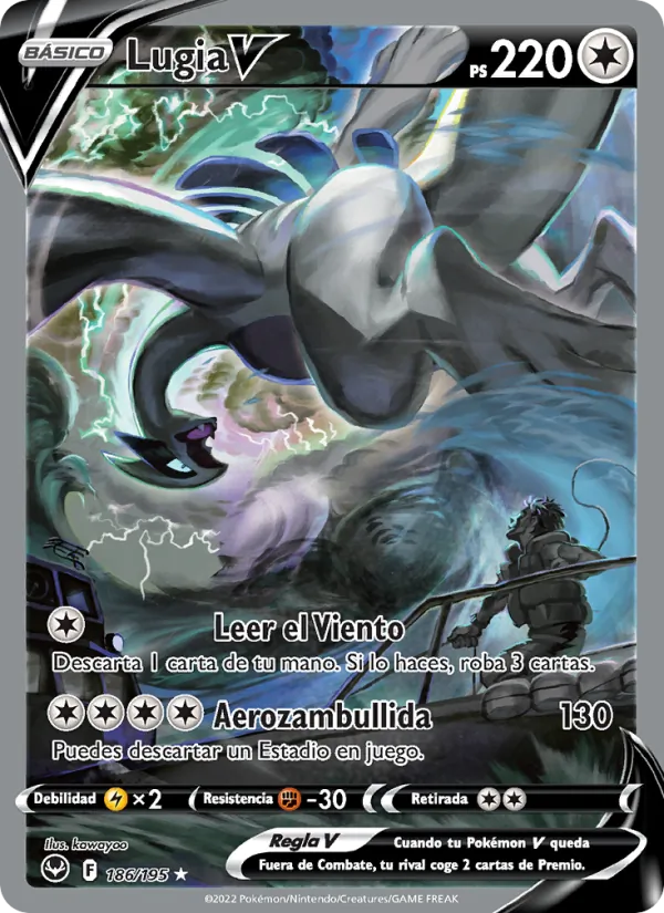 Lugia V (Tempestad Plateada #186/195)
