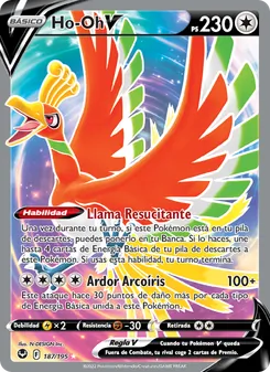 Ho-Oh V (Tempestad Plateada #187/195)