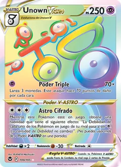 Unown V-ASTRO (Tempestad Plateada #199/195)