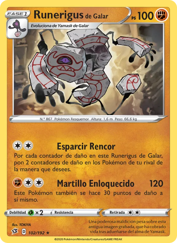 Runerigus de Galar (Rebel Clash #102/192)