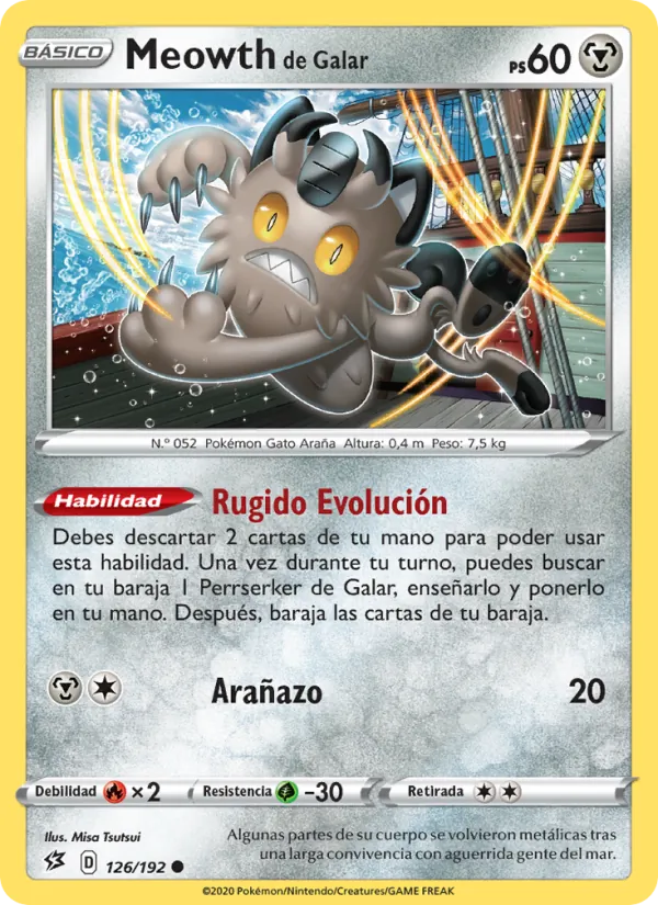 Meowth de Galar (Choque Rebelde #126/192)