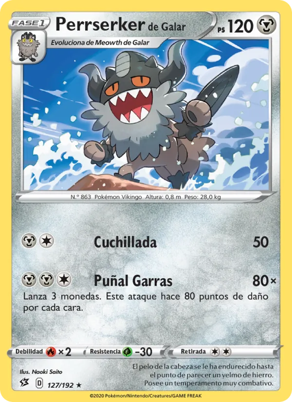 Perrserker de Galar (Rebel Clash #127/192)