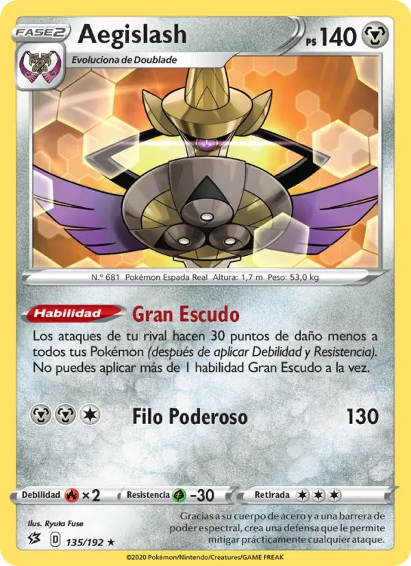 Aegislash (Rebel Clash #135/192)