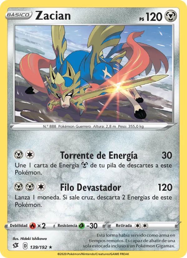 Zacian (Rebel Clash #139/192)