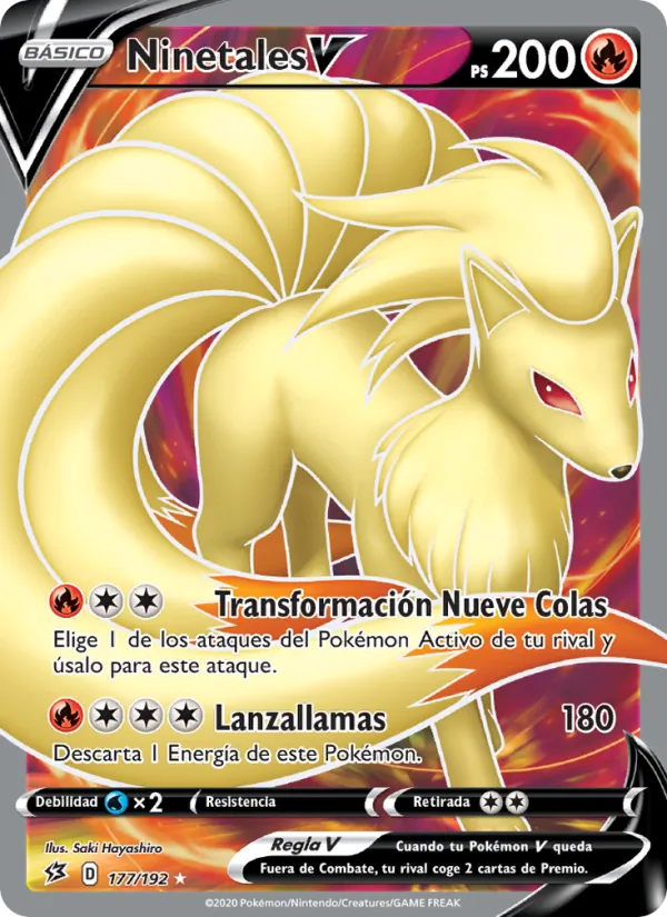 Ninetales V (Choque Rebelde #177/192)