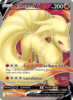 Ninetales V (Choque Rebelde #177/192)