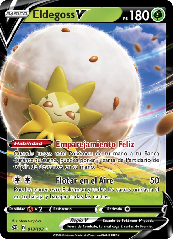 Eldegoss V (Choque Rebelde #19/192)