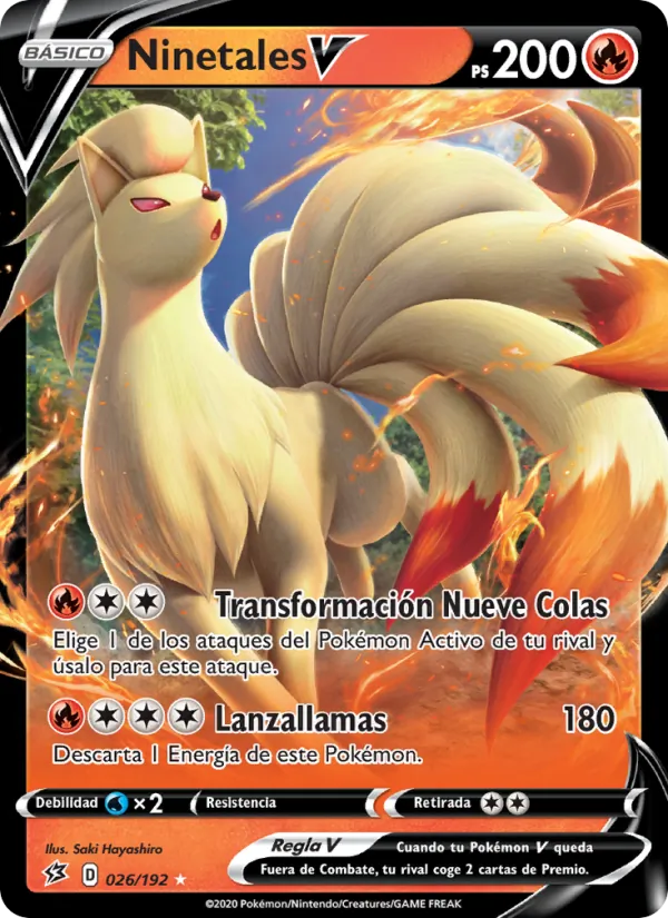 Ninetales V (Choque Rebelde #26/192)